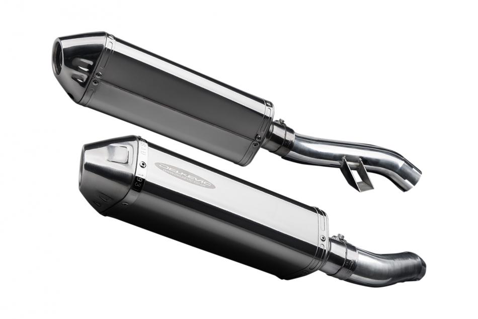 Slip-On Exhaust Set with TriOval 304 Stainless Steel 13-inch