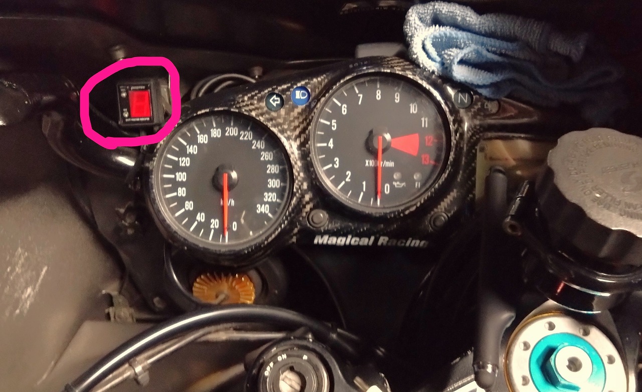 ZX-12R AIpro(アイプロ) シフトインジケーター＋αの取付け - D-EVO