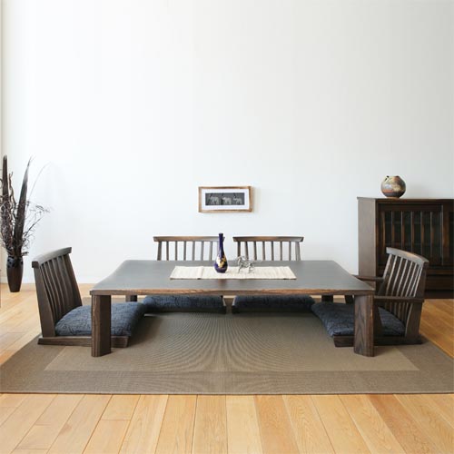 飛騨家具 ibata interior イバタインテリア Kiraku 木楽 座卓 4本脚