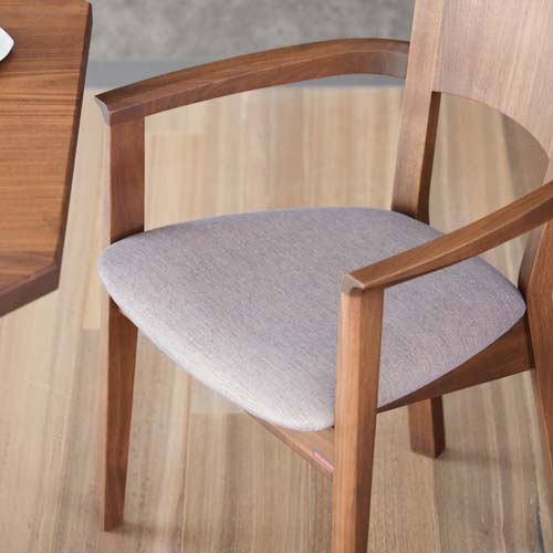 けんけん]飛騨シラカワ ダイニングチェアS-BW138ウォールナット ②