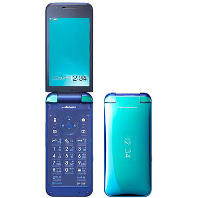 docomo PRIME series SH-02B ブルー|中古ガラケー格安販売の【イオシス】