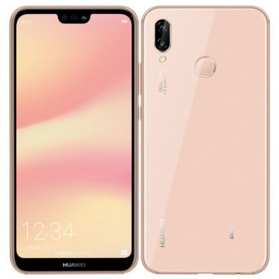 SIMロック解除済】au Huawei P20 lite HWV32 Sakura Pink|中古