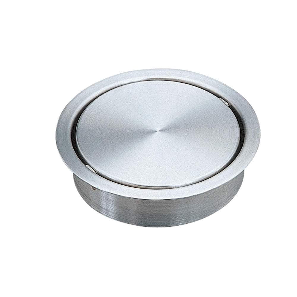 ステンレス 屑入投入口 AD-DH015-HL 蓋付 【スガツネ工業】