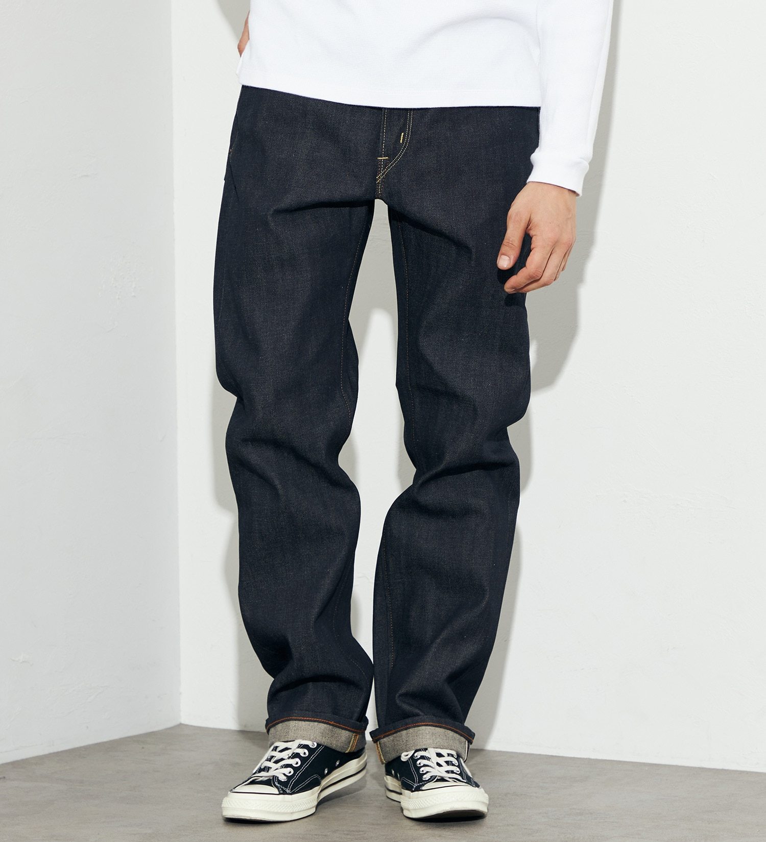 試着対象】505ZX ルーズストレート リジッド デニムパンツ ジーンズ