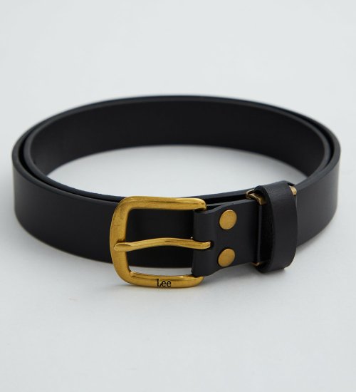 Lee レザーナローベルト ゴールドバックルベルト|Lee|リー