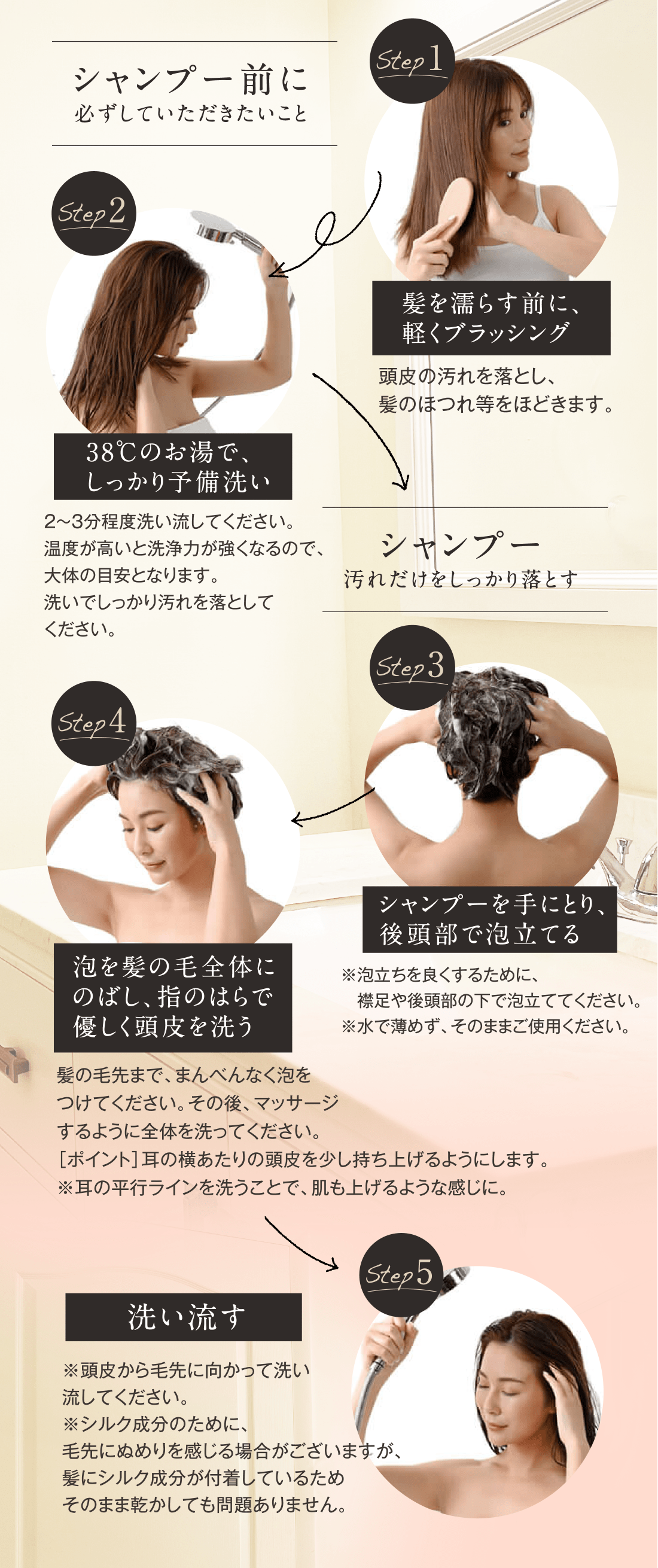 シルクサラン｜シルクで優しくフケかゆみを解放し健康な頭皮を取り戻す。