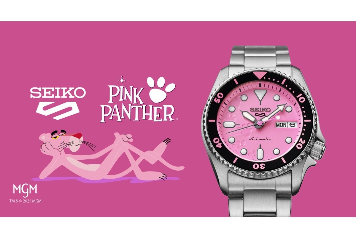 セイコー 5スポーツ」より『ピンクパンサー』とのコラボレーション限定