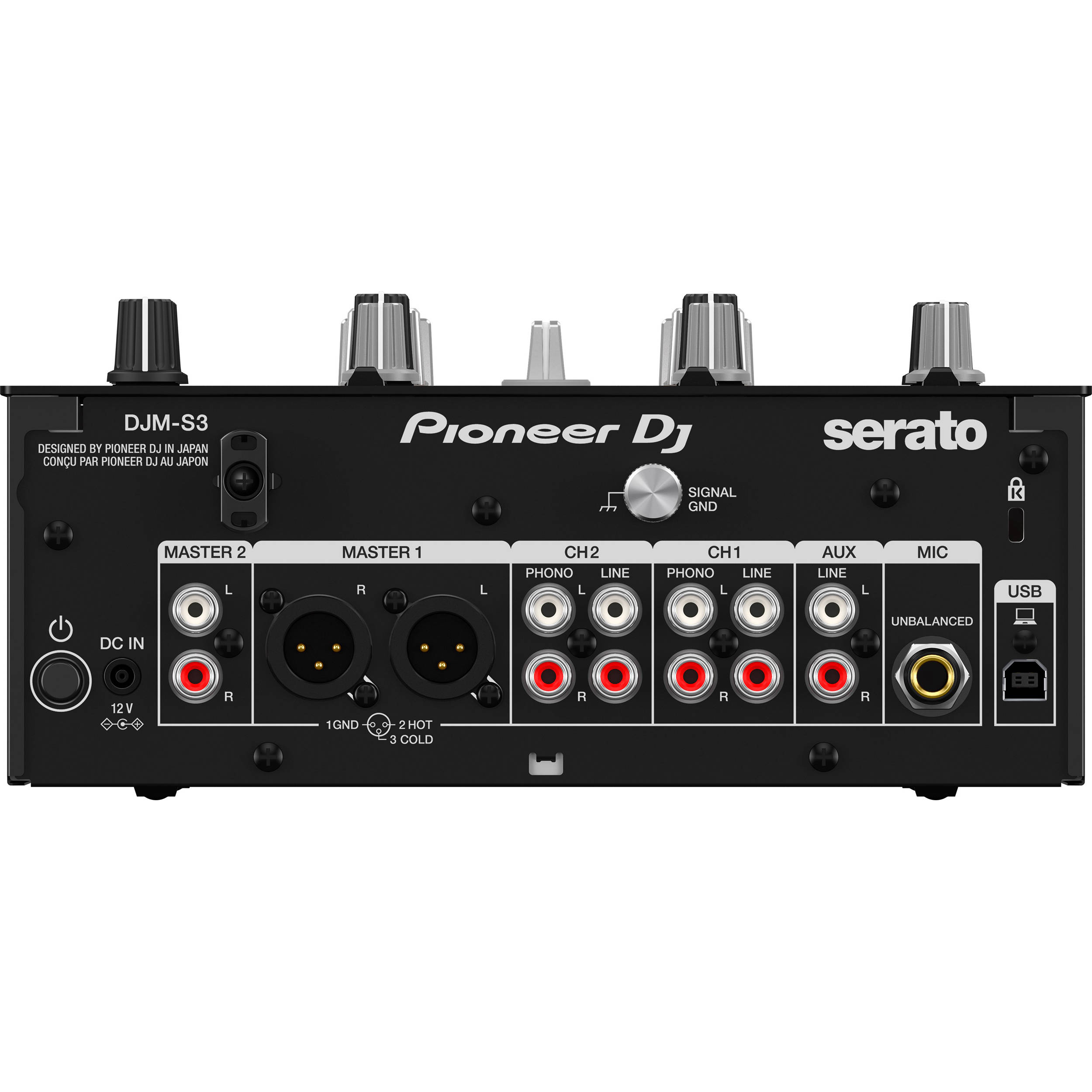 Pioneer DJ DJM-S3 Professional 2-Channel Serato DJ Mixer w/ Magvel
