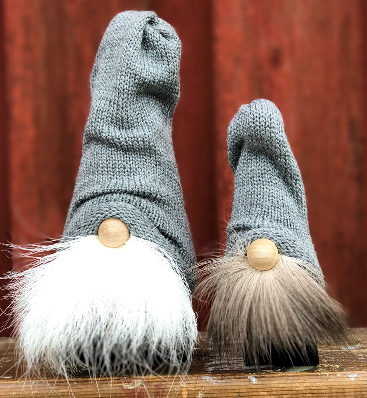 ほんもののトナカイの毛の特別なドール。北欧のクリスマスに欠かせない