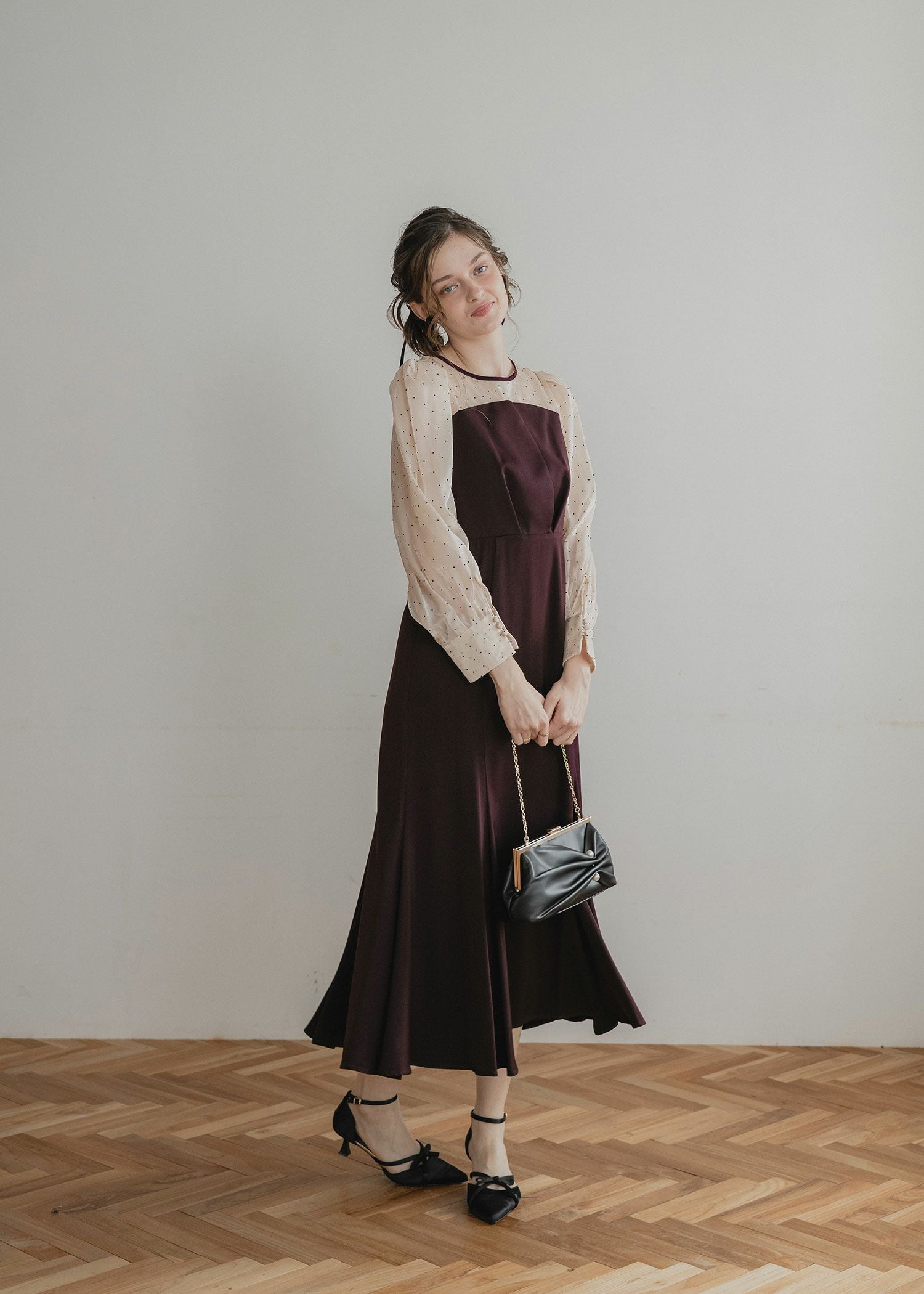 DorryDoll｜ドットスリーブマーメイドドレス