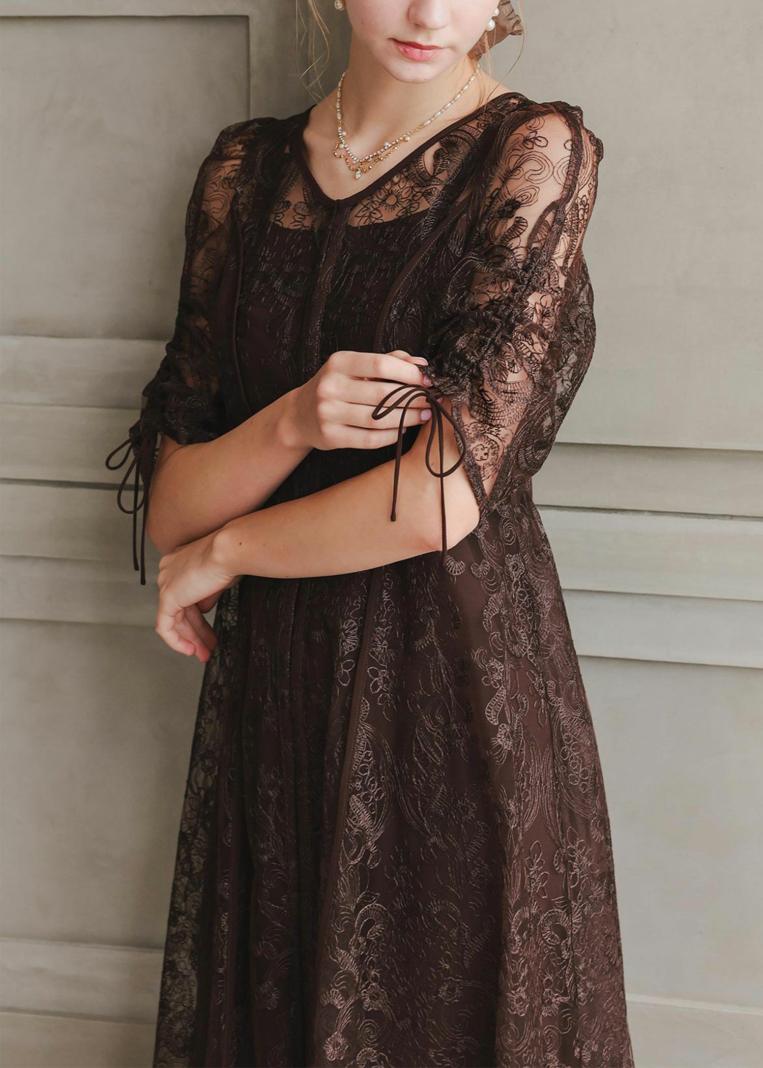 エンブロイダリーレイヤードドレス|Dorry Doll