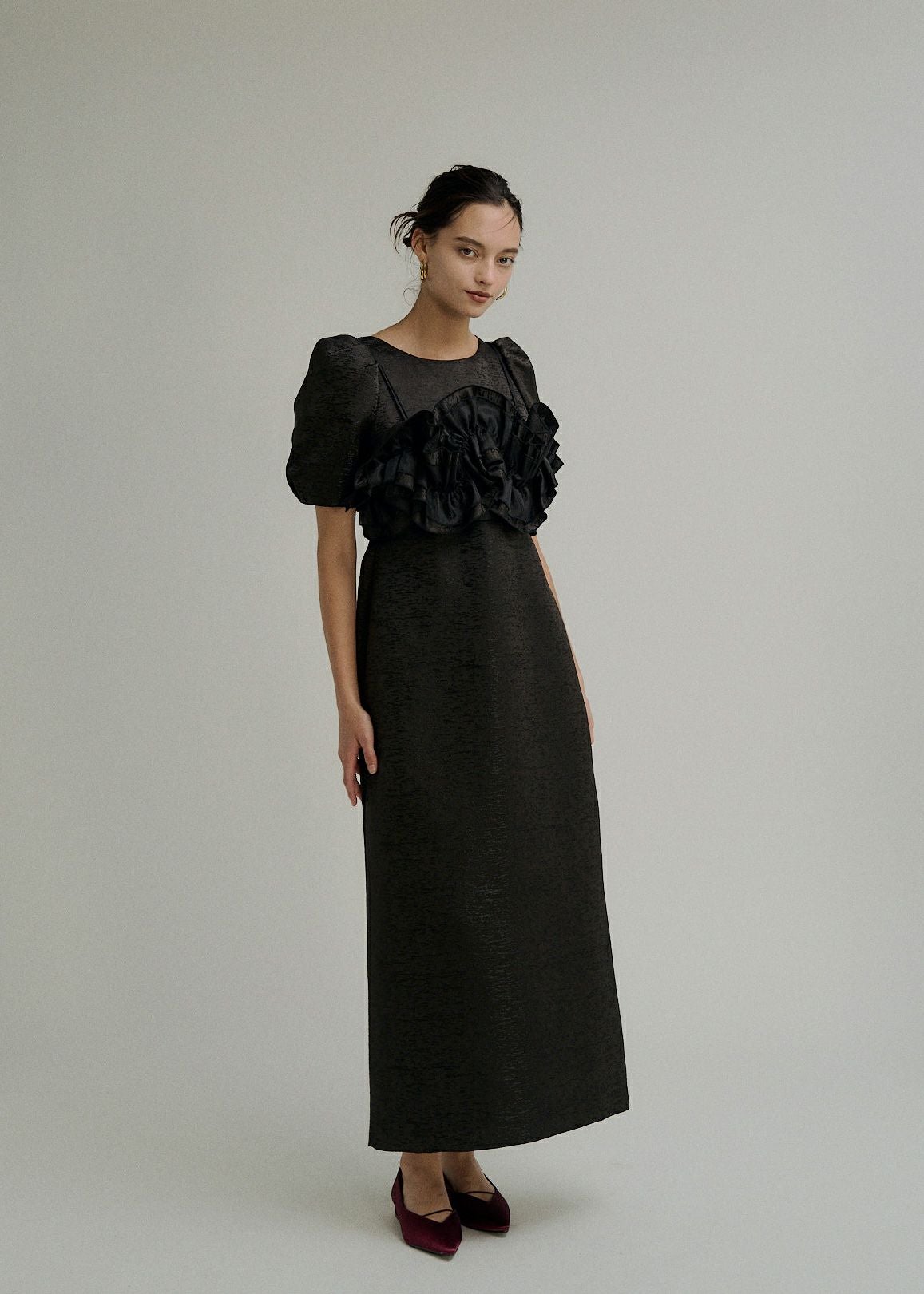 Wavy frill bustier jacquard dressのドレス|Dorry Doll / LE'RURE