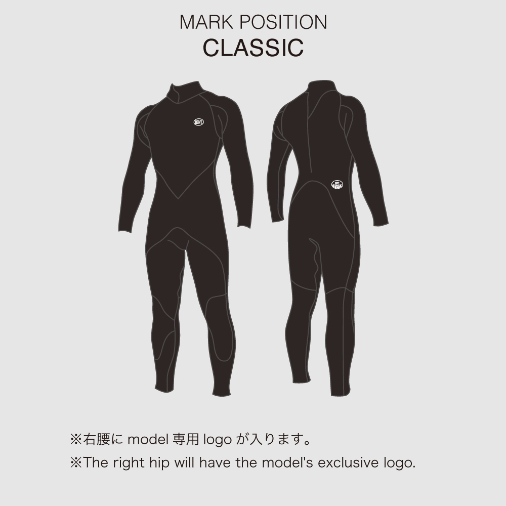 クラシック・バックジップ・セミドライ | 国産高級ウェットスーツのDOVE