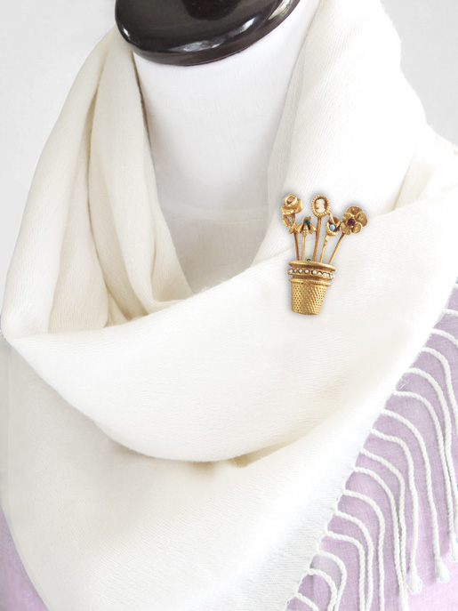 5種類のスティックピンのヴィンテージブローチ | アメリカ製