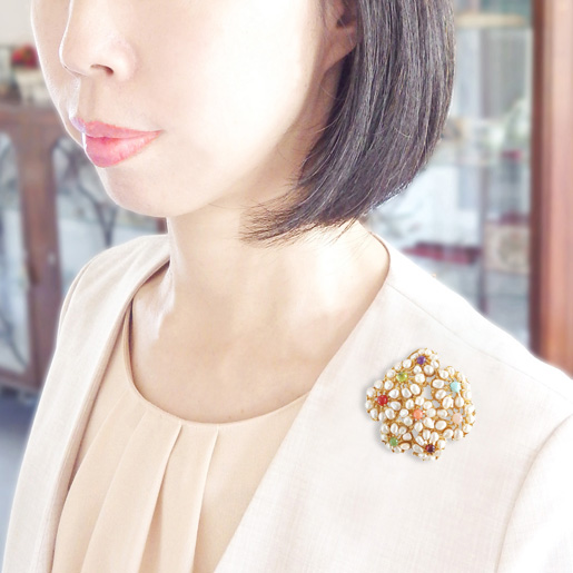 た*そ様 SWOBODA スワボダ ヴィンテージ ラビット ブローチ アメジスト