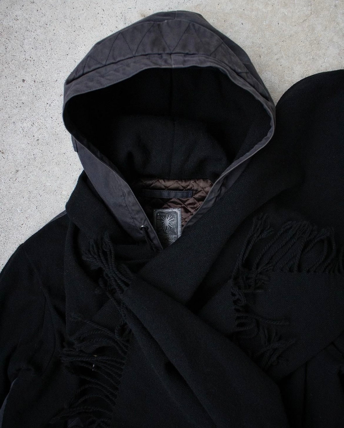 MiharaYasuhiro AW04 Hybrid Scarf Poncho Bomber Jacket – DRIEW