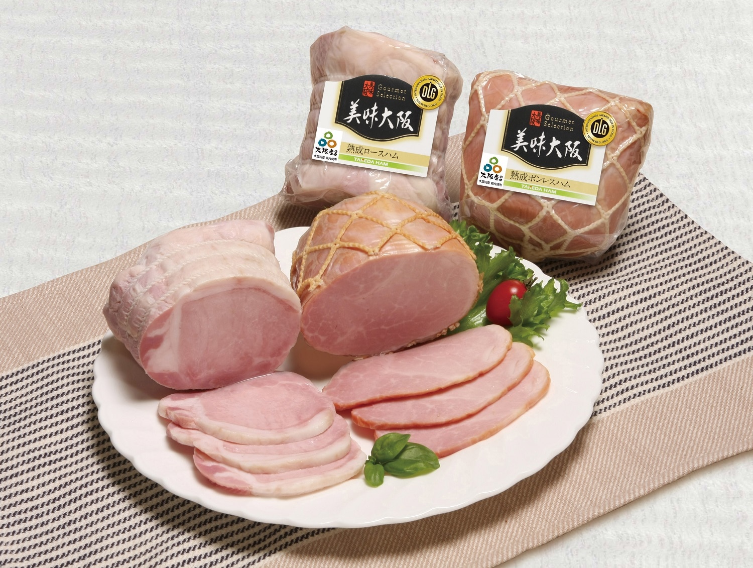 大阪産（もん）熟成ハム2点セット 740g(熟成ハム2点セット): 近畿