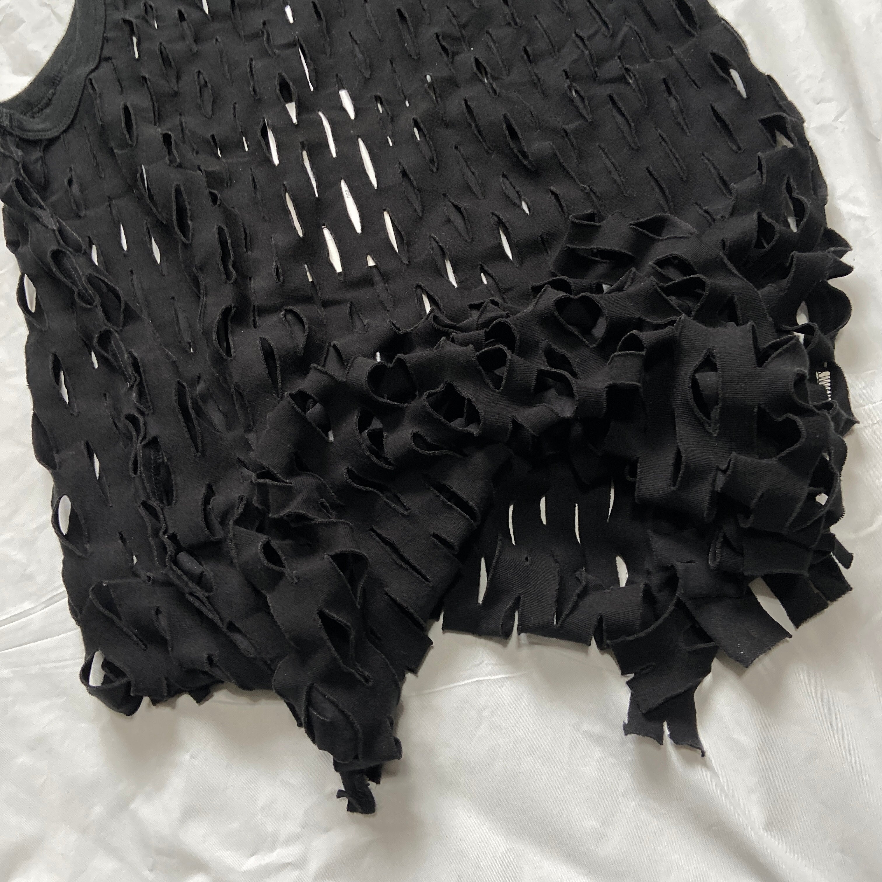 Maison Martin Margiela BWNT ss09 laser cut tank 48 – Dusty Archive