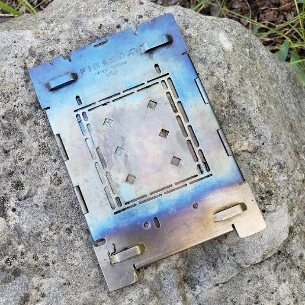 ファイヤーボックス チタンストーブ 焚き火台 コンパクト FIREBOX