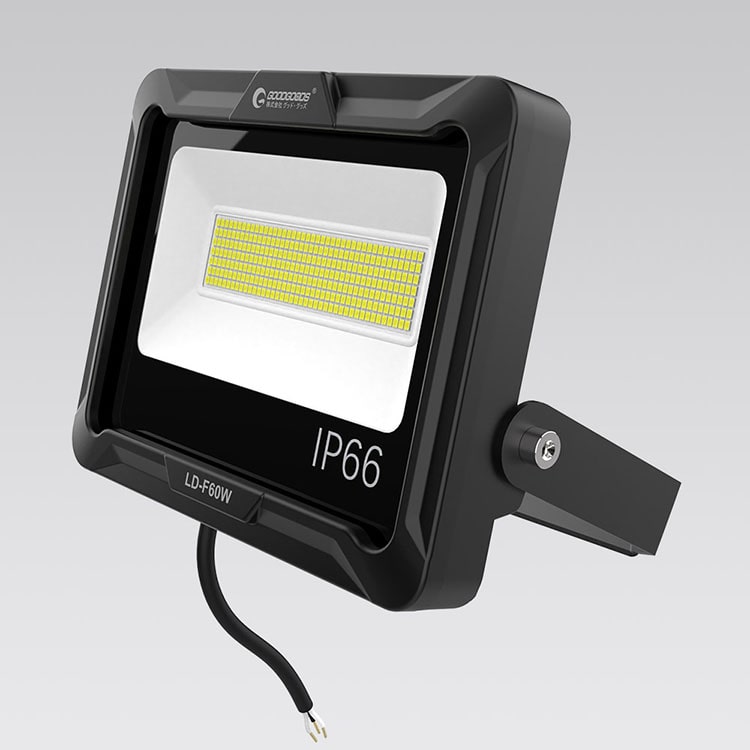 グッド・グッズ】LED投光器 60W 10200lm 耐熱 耐震 耐風 通気弁付き