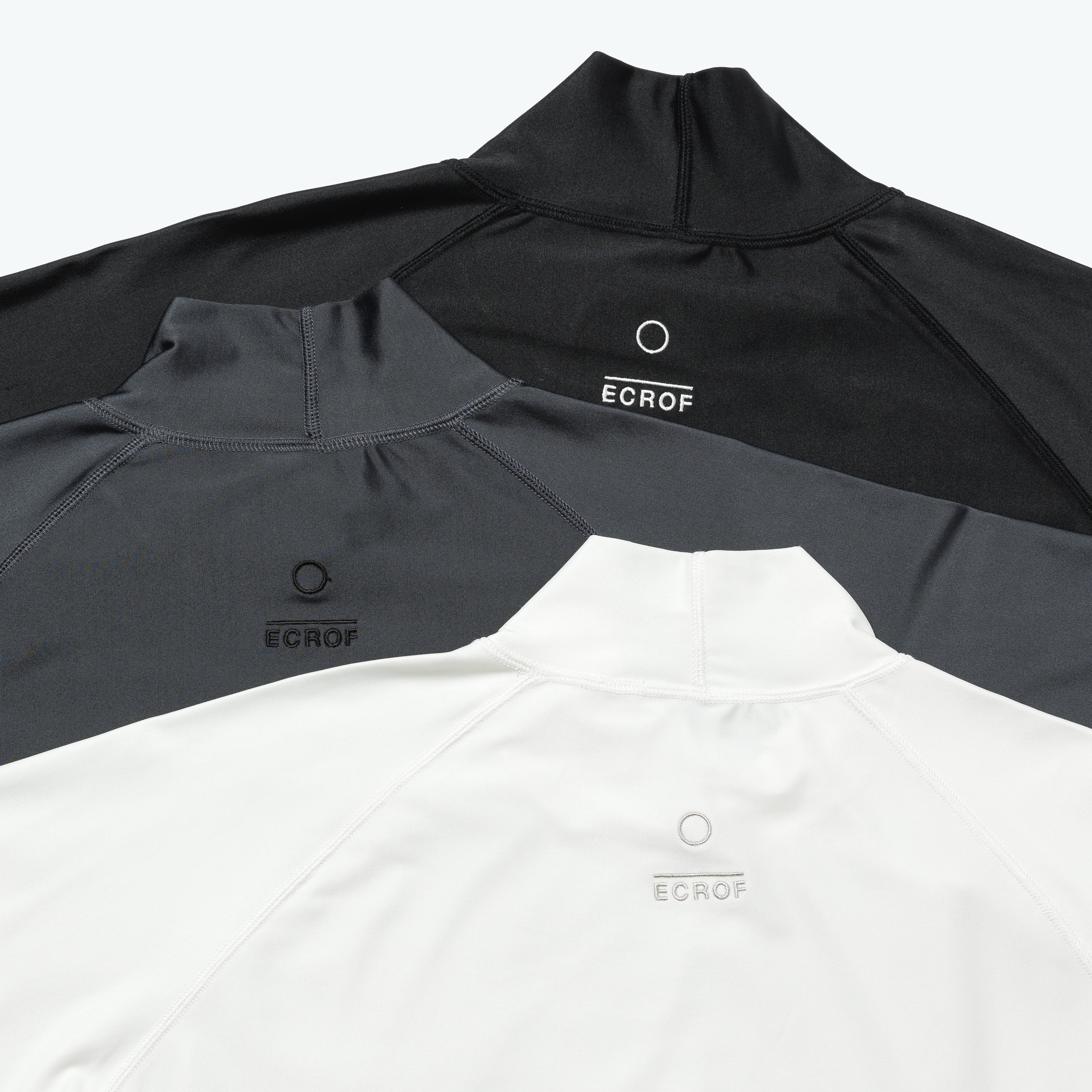 ストレッチモックネックシャツ / Stretch mock neck shirt | ECROF