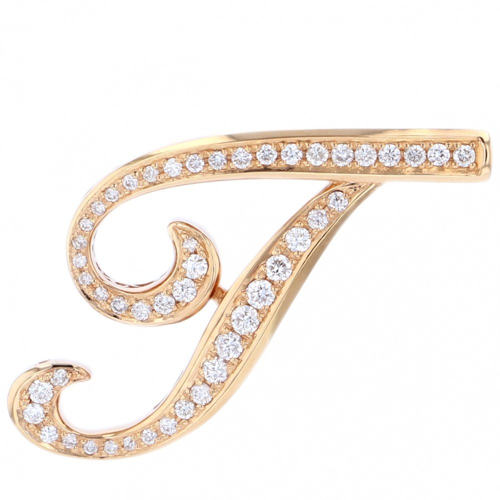 中古] ユキザキ アルファ イニシャルペンダントトップ【T】Lサイズ