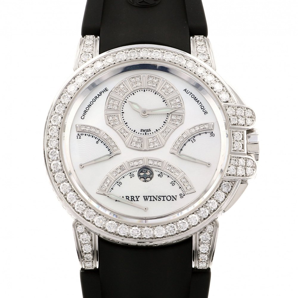 中古] ハリー・ウィンストン オーシャン クロノグラフ トリ