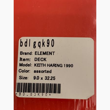 ELEMENT (エレメント) スケートボード レッド キースヘリング