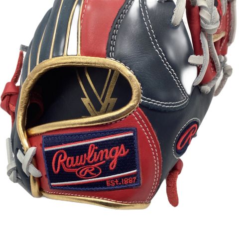Rawlings PRO EXCEL 軟式グローブ ネイビー/レッド Rawlings PRO EXCEL