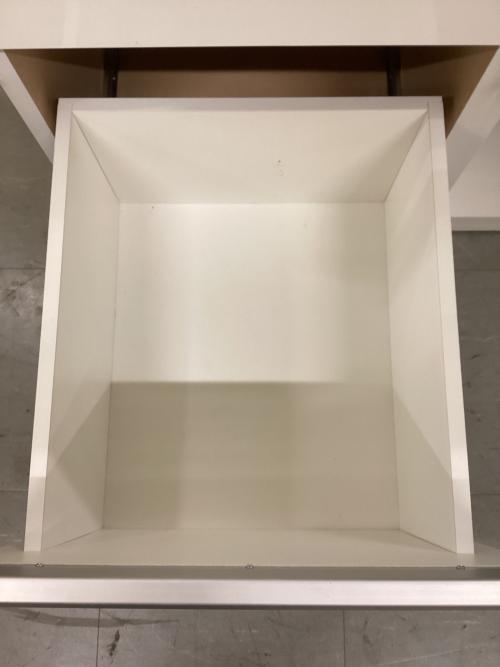 ニトリ キッチンカウンター ホワイト 幅:90cm/奥行:50cm/高さ:100cm 1