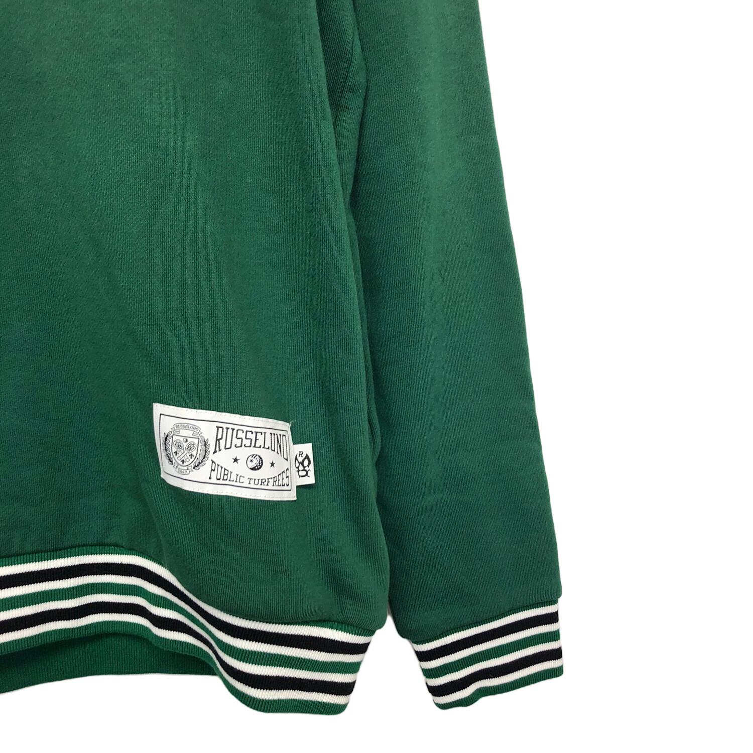 ラッセルノ ゴルフ バイカラー クルーネック プルオーバーブルゾン