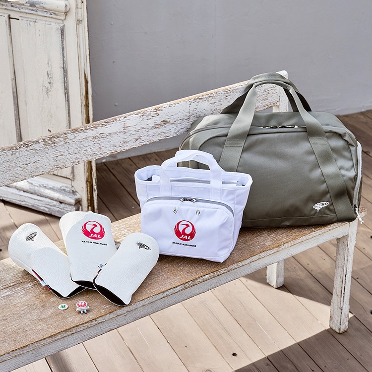 BEAMS GOLF] JALオリジナル シューズケース付き ボストンバッグ