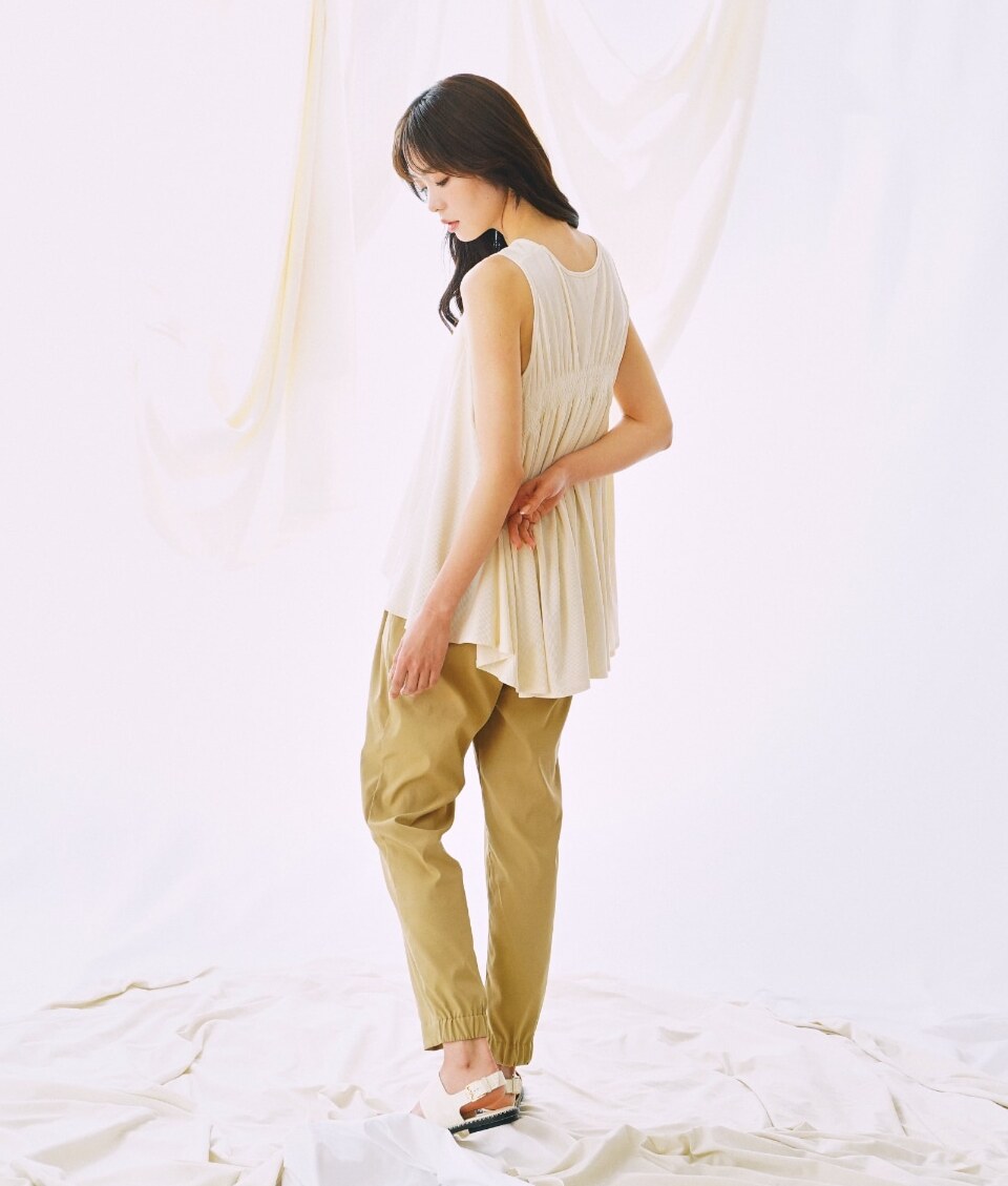 テーパードパンツ - ベージュ(F ベージュ): アミアズショップ｜JAL