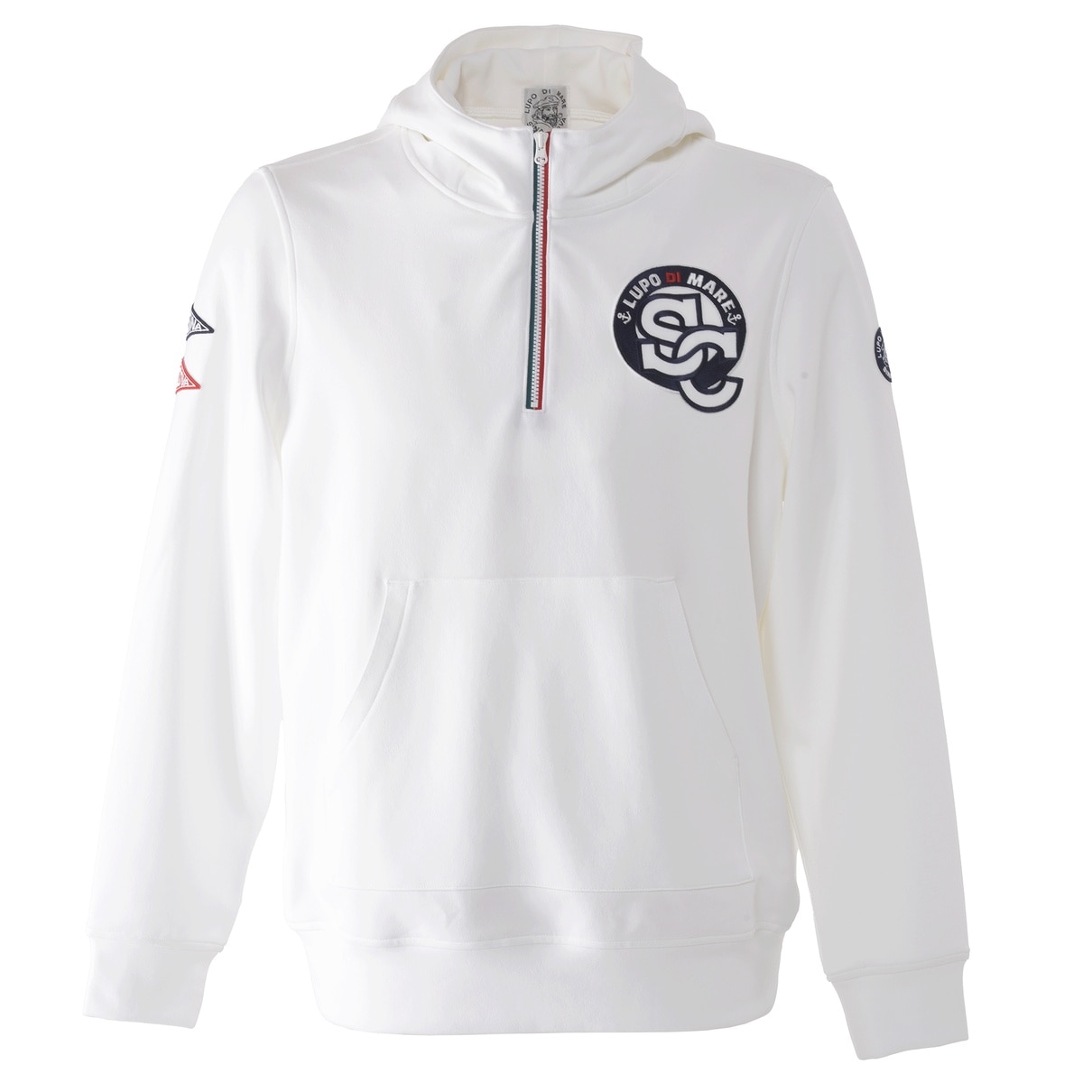 SINA COVA(シナコバ)]ハーフZIPパーカー オフホワイト Lサイズ