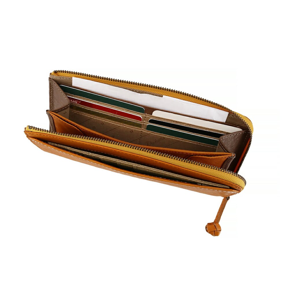 ダコタ Dakota ピアッタ L字ファスナー長財布 31534 1.ブラウン -40x40