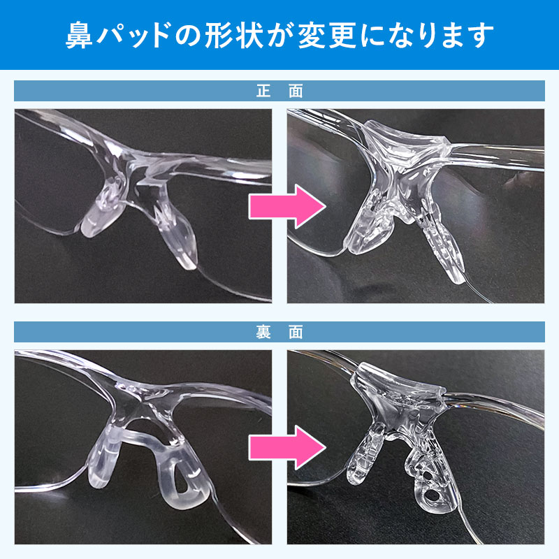 ビジョンベルデ 保護めがね MP－822 両面防曇加工 ブルー