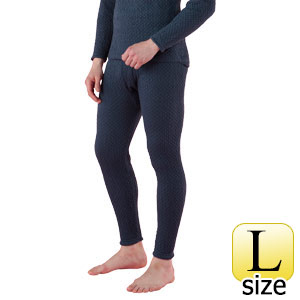 ひだまり チョモランマ（R） 紳士 QMS952 ズボン下 L ネイビー