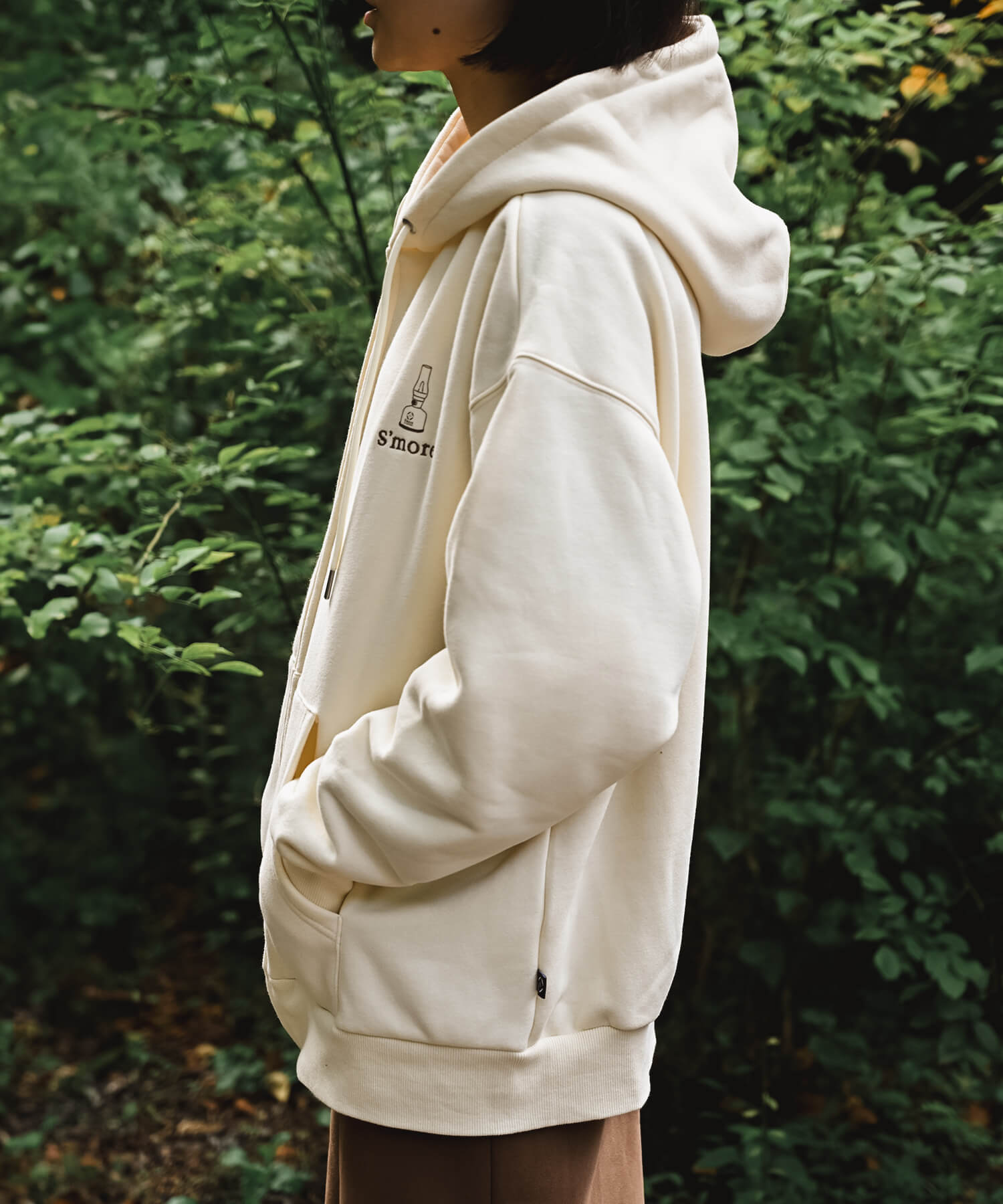 S'more gear illustration full zip hoodie スモギア