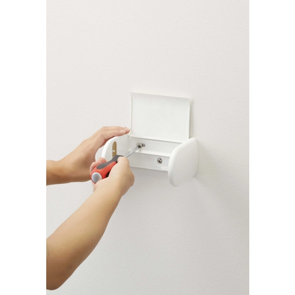 tower】トイレットペーパーホルダー上ラック 2段 タワー ホワイト