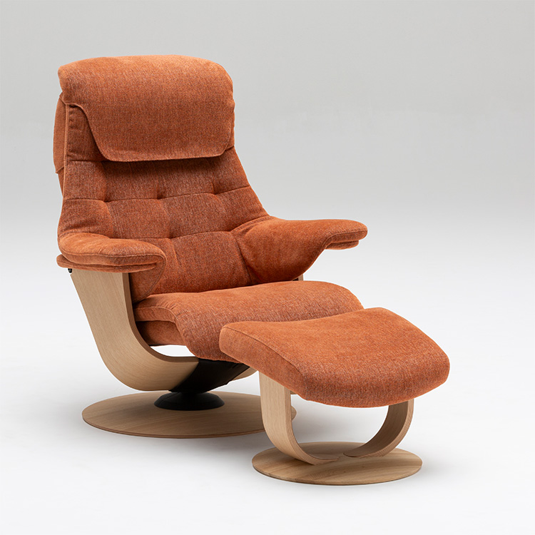 期間限定】リクライニングチェア(S+) RU7202 スパイスオレンジ ピュア