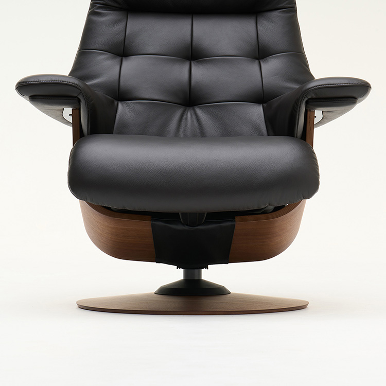 リクライニングチェア(M) RU7250 ビターブラウン ウォールナット