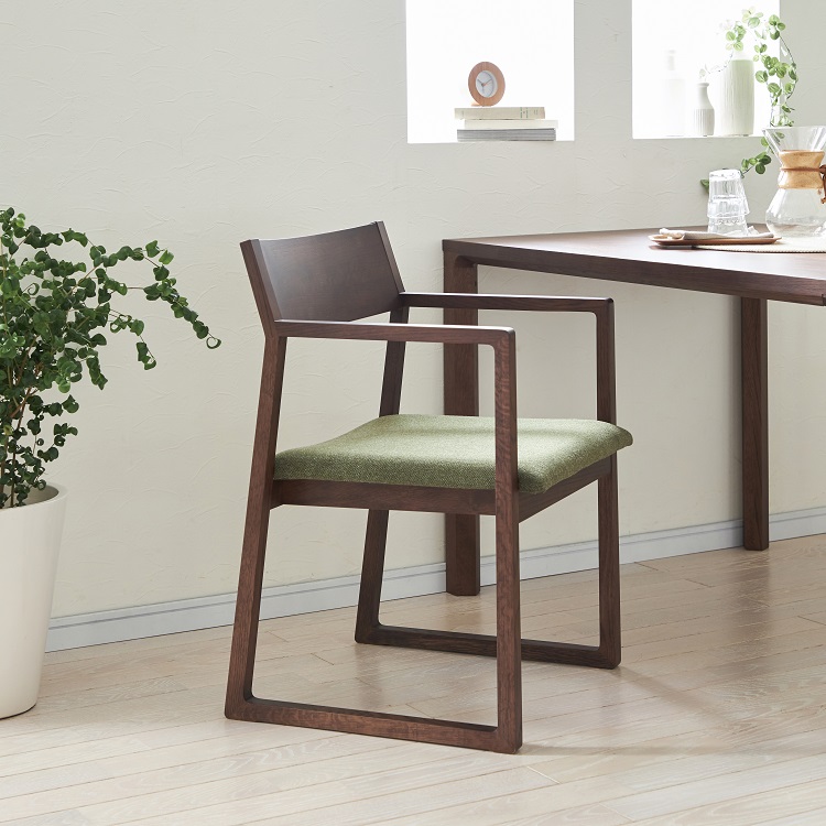 HARUアームチェア CB3300 オリーブ モカブラウン 通販 | 【公式