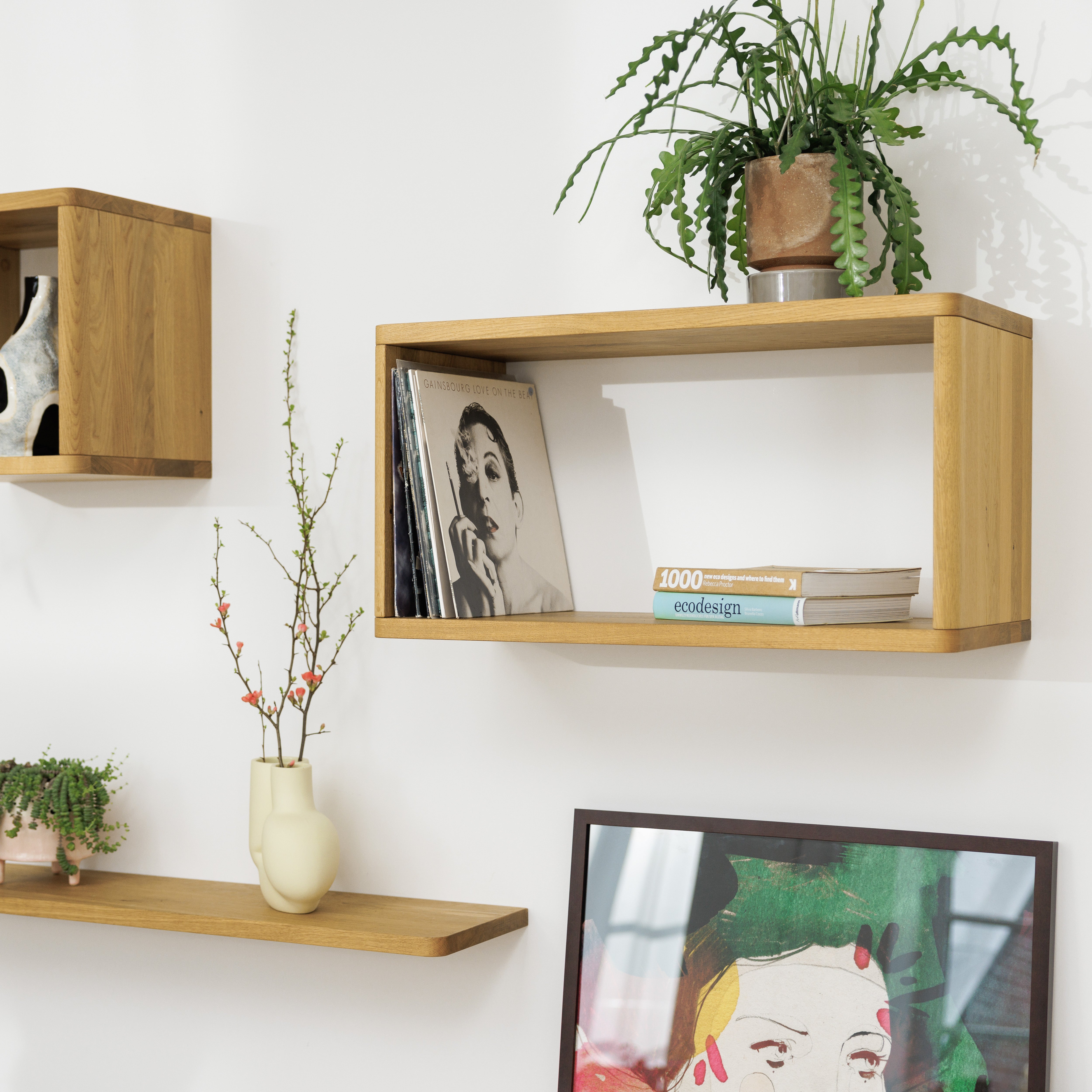 Wall Shelf Neukölln M in Wild Oak – 74 cm