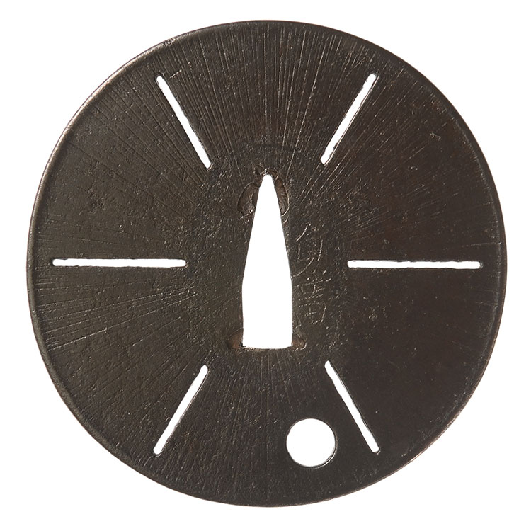 銘貞広 襷水玉透鍔/鐔 特別保存刀装具 ｜日本刀販売は永楽堂