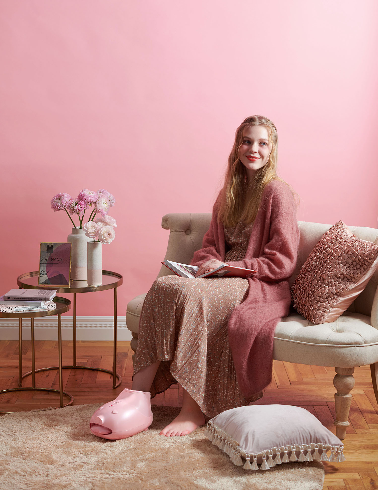 ブーツ型でかかとや足首までケア＆ストレッチ「ルルド フットケア