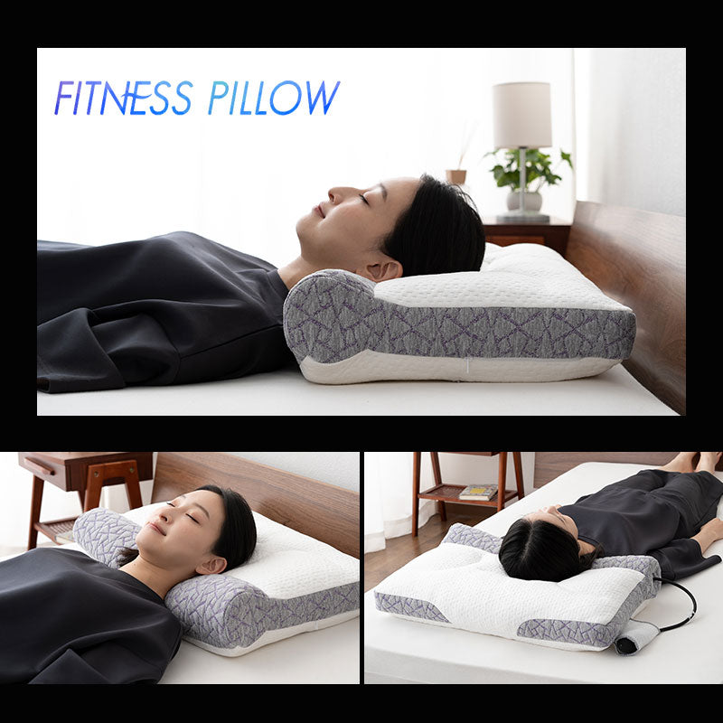 フィットネスピロー 40×60cm 高さ調節可能 エアー ボディケア 枕