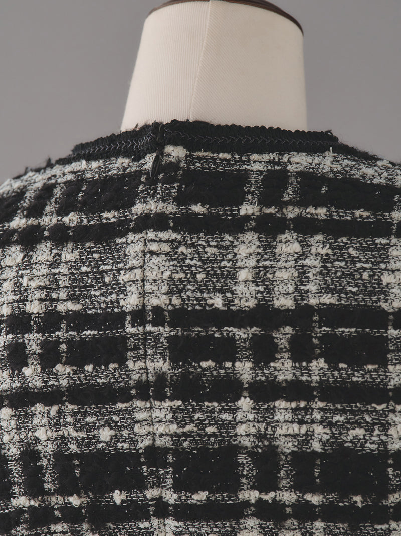 マリアケントツイードショートスリーブワンピース| エミリアウィズ