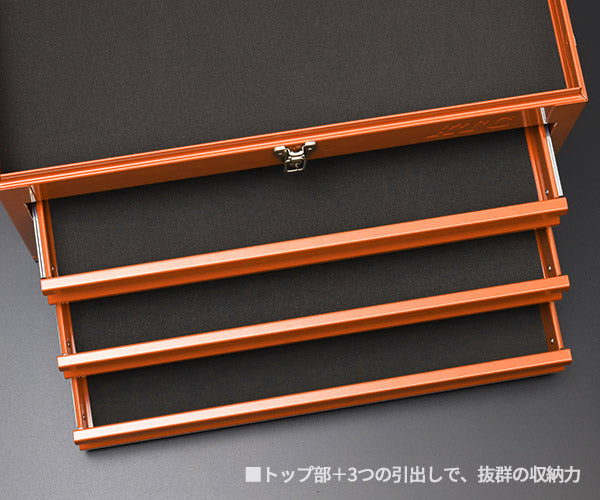 限定カラー】KTC 工具箱 SKX0223CR ツールチェスト(3段3引出し