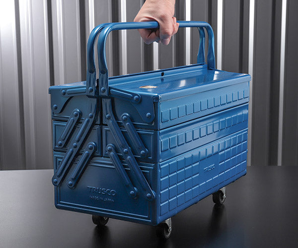 TRUSCO トラスコ 3段式工具箱 412x220x343 ブルー GT-410-B