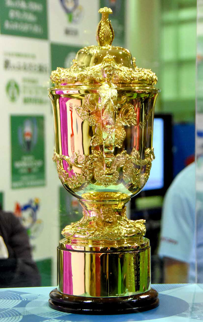 ラグビーW杯 開催まであと2年、輝くトロフィー釜石に〜機運盛り上げ
